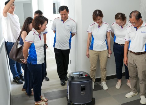 Robot deployed at Eunos HDB block to sweep, vacuum and scrub floors in trial to improve productivity