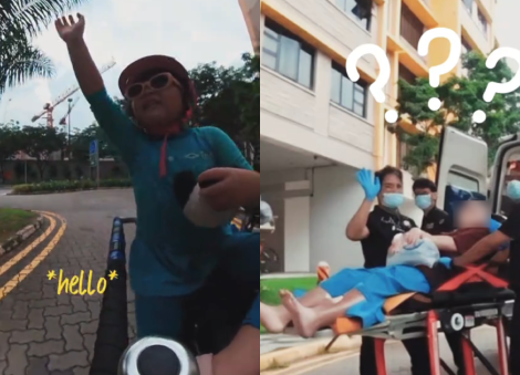 Girl goes viral for waving at paramedics... while they attend to a patient