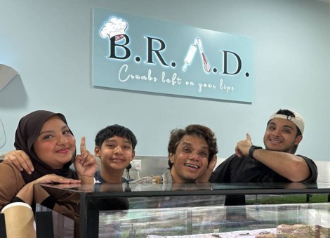 This dad is pursuing his passion for baking, thanks to support from his family