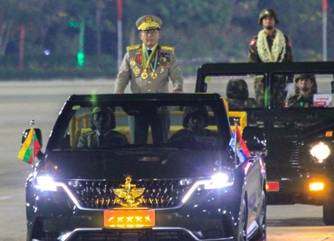 Myanmar's junta chief turned president heads to India, with an eye on China
