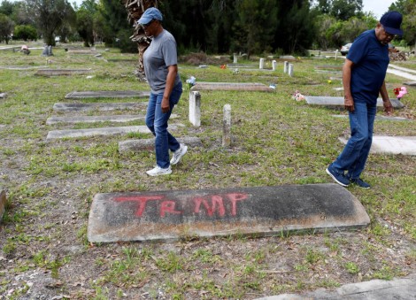 Black cemetery in Florida vandalised, 'Trump' spray-painted on graves