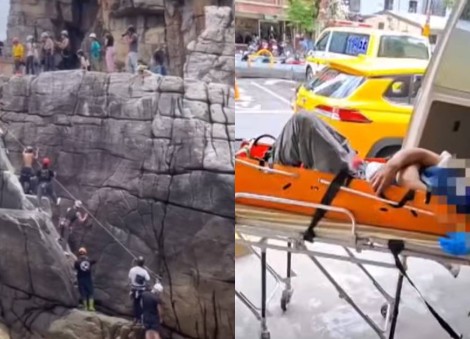 Singaporean climber taken to hospital after falling from height at Taiwan's Dragon Caves
