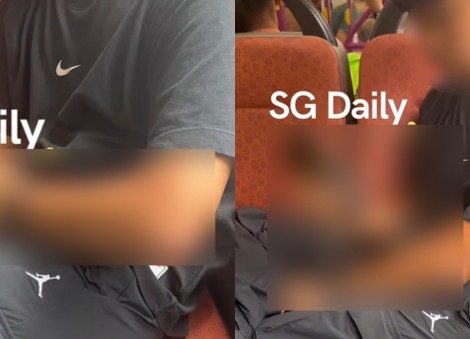 'He shouldn't be doing this in public': Youngster seen touching himself inappropriately on bus