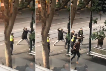 Donations flow in for Melbourne attack's 'Trolley Man', hailed a hero