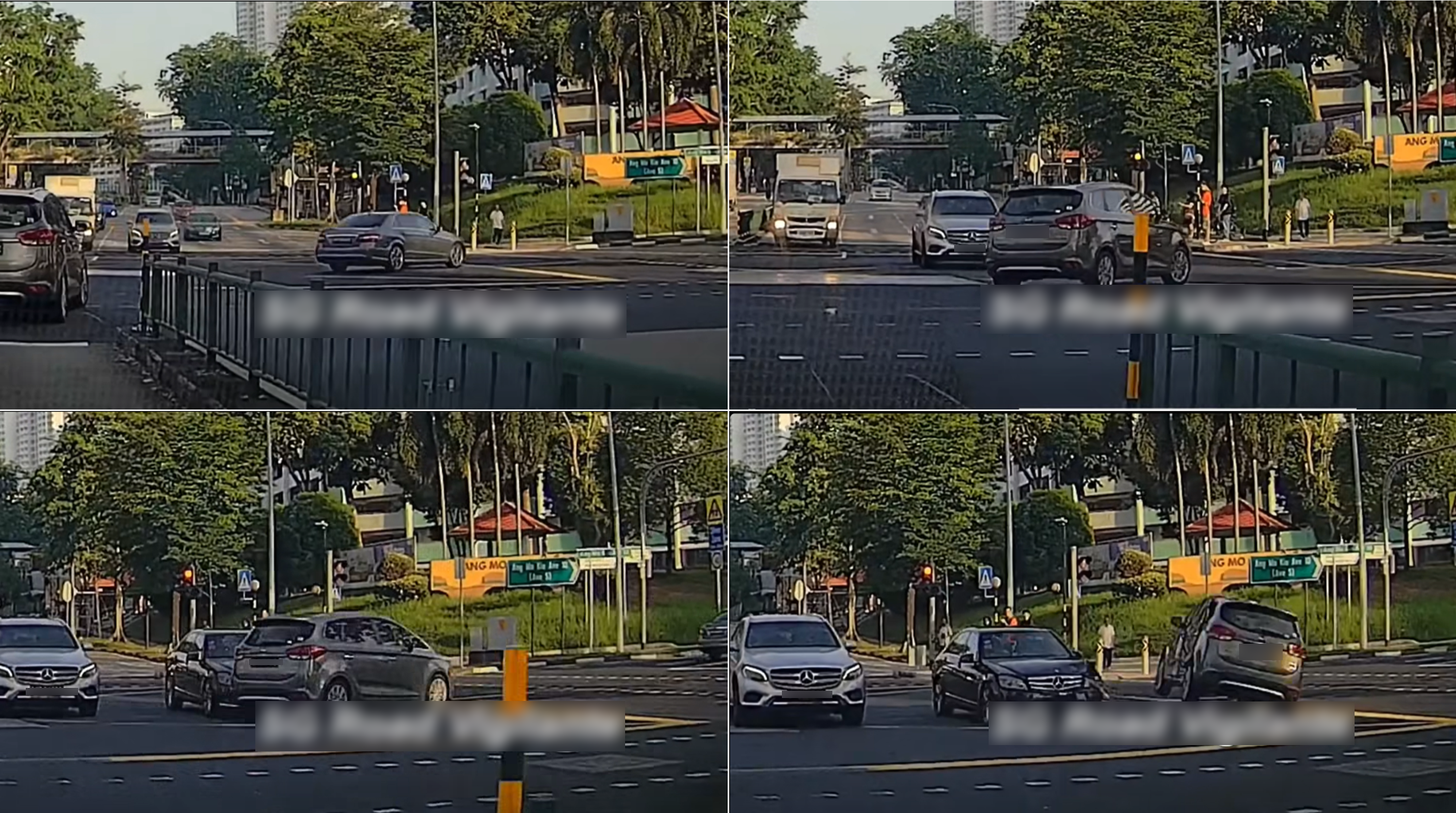Scene breakdown showing how the accident unfolded.