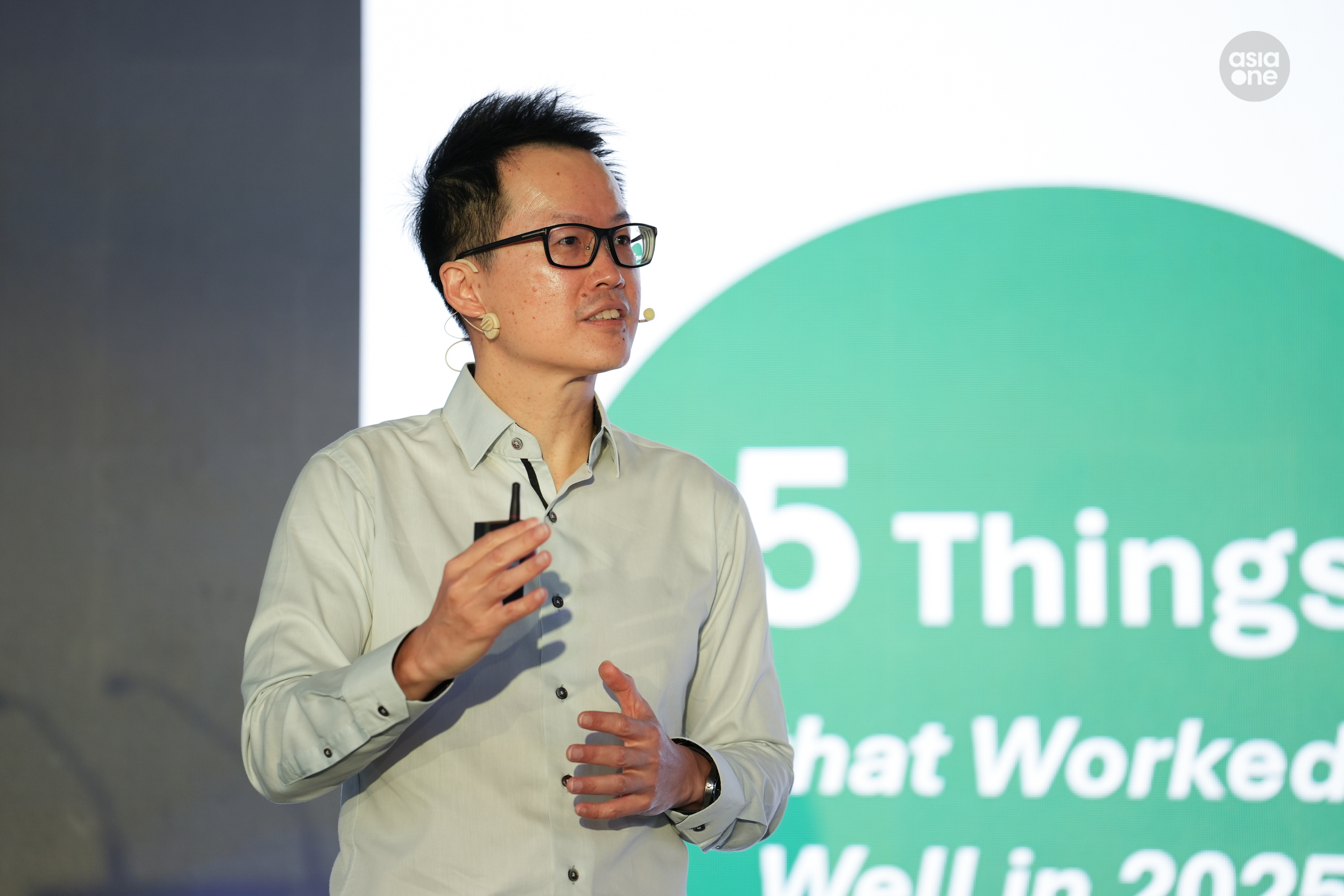 Derek Tan, chief executive-designate of BCA, sharing what worked well for the built environment sector in 2025 during the summit.
