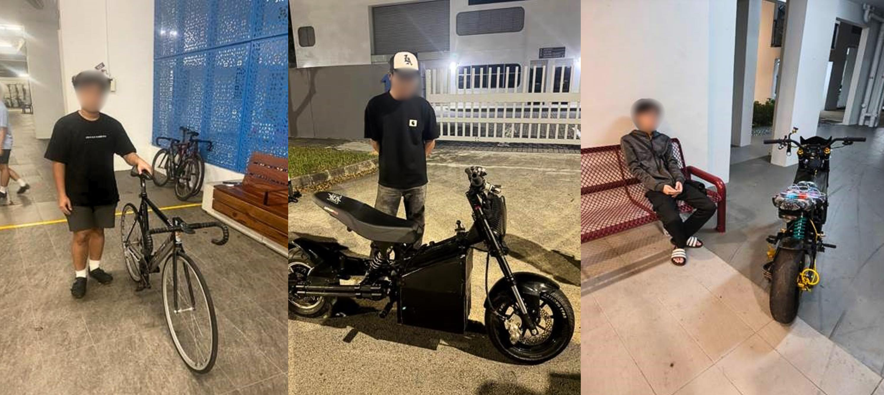 Some of the non-compliant devices seized included fixed-gear bicycles, and modified/overweight personal mobility devices.