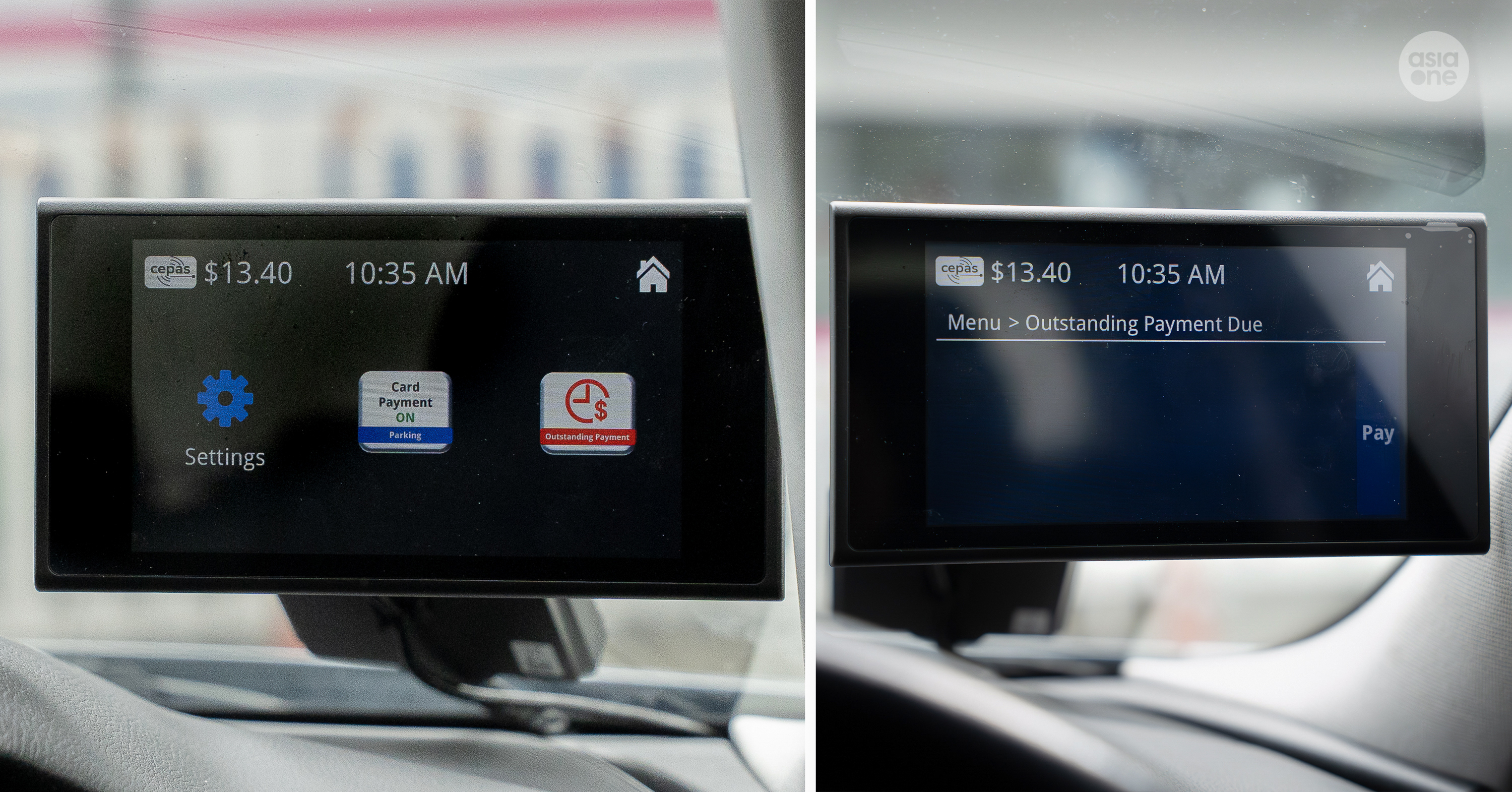 Motorists will be alerted to missed payments on their OBU display. They can also make payments through the OBU.