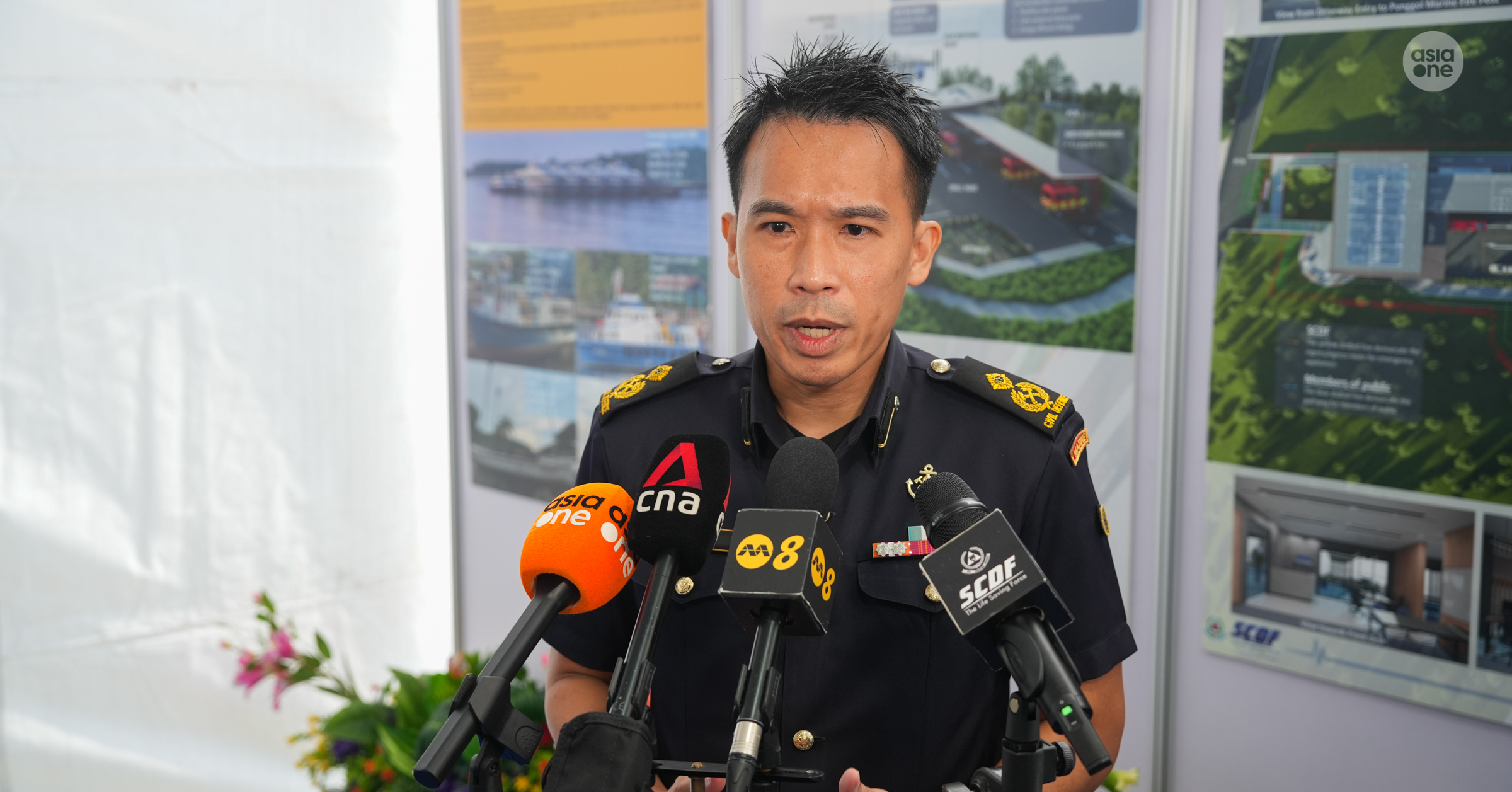 SCDF's Marine Division Commander, Assistant Commissioner Ryan Ong.