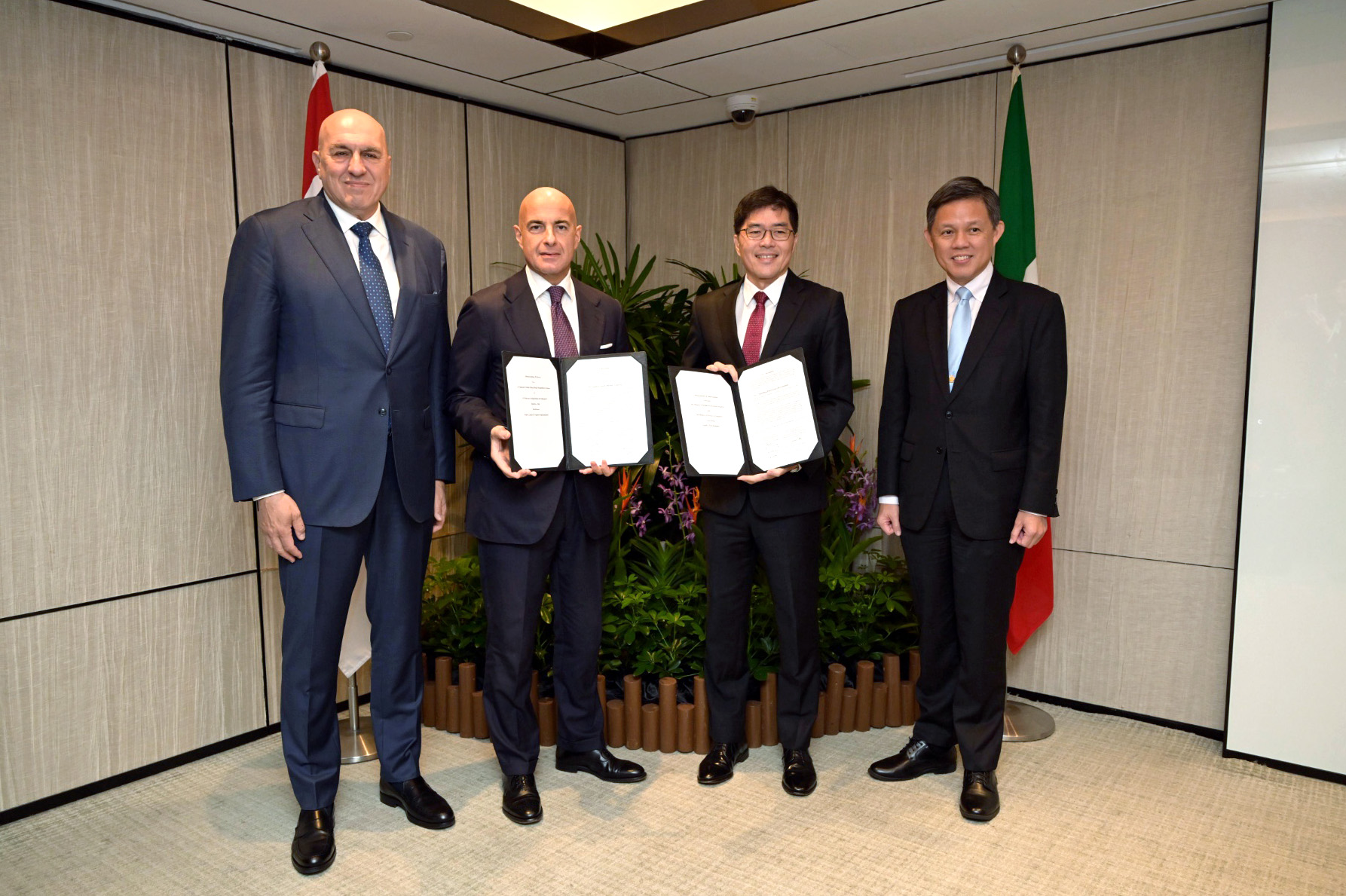 Singapore and Italy concluded the memorandum of understanding on supply chain resiliency on Saturday (May 30) morning.