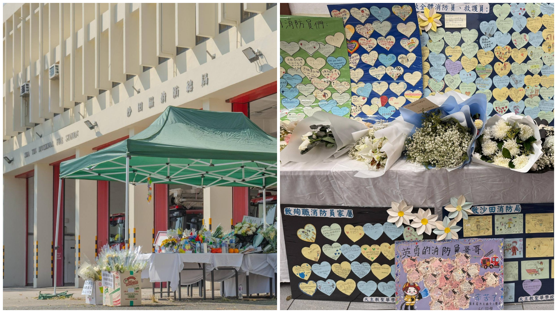 Hongkongers have continued to visit Sha Tin Fire Station, where the late Ho Wai-ho was stationed, to pay their respects.